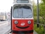 Freundliche Straßenbahn
