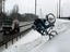 Sturz in den Schnee