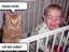 Katze und Baby